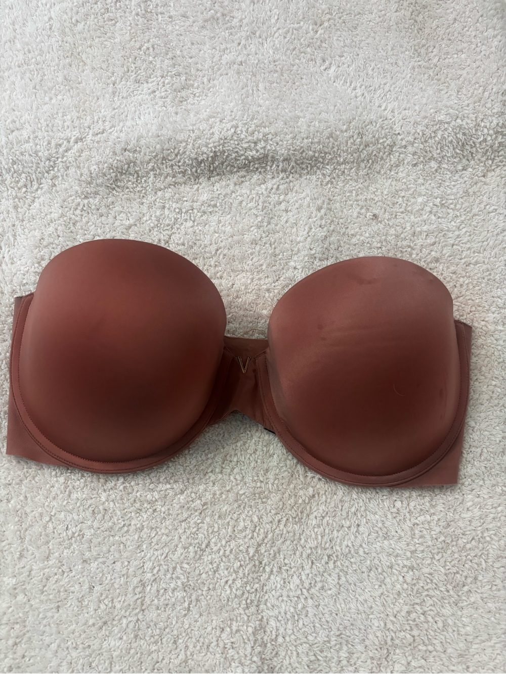Victoria secret mauve strapless bra size 36dd
